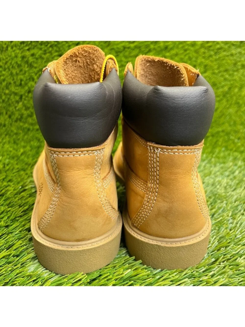 Timberland 6-Inch Premium Boys Size 3Y Brown Outdoor Waterproof Ankle Boots